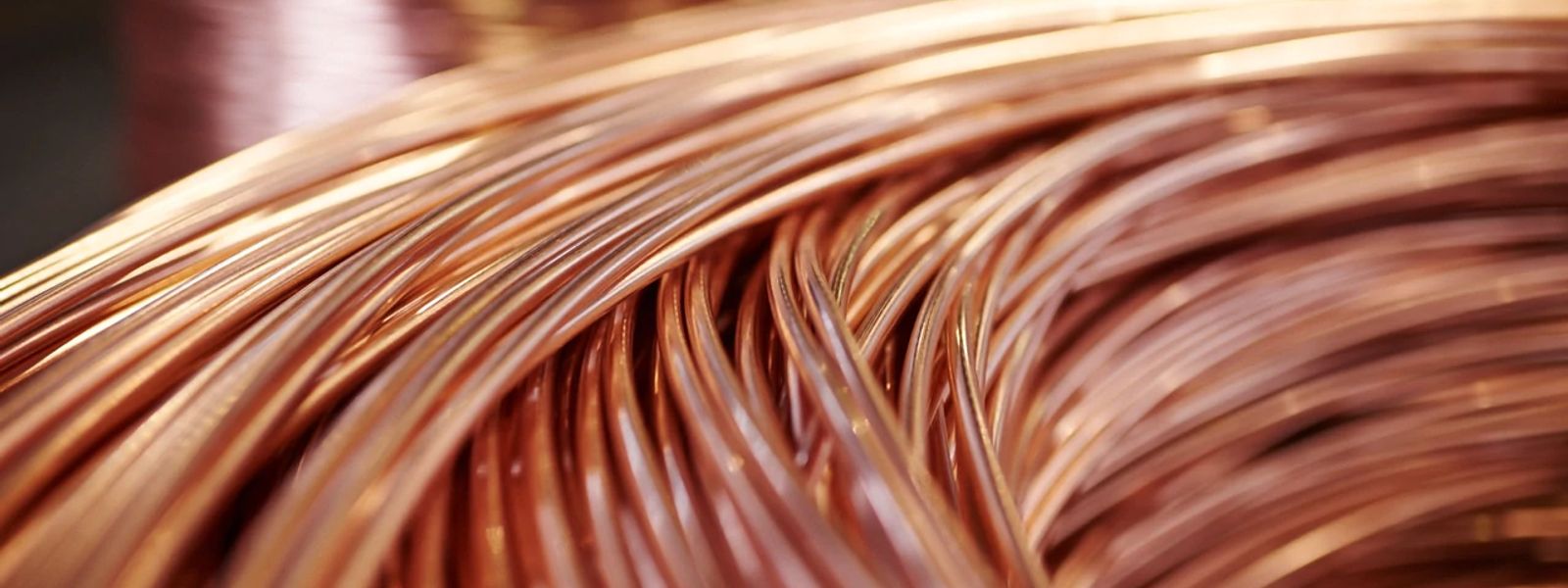 copper coil close up